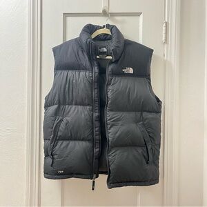 The North Face Retro Nuptse Vest 700 Black Men's Large Vintage Goose Down Jacket